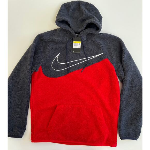 Nike Other - Nike Sportswear Sherpa Hoodie Pullover - Small BV5314-451 MSRP $130